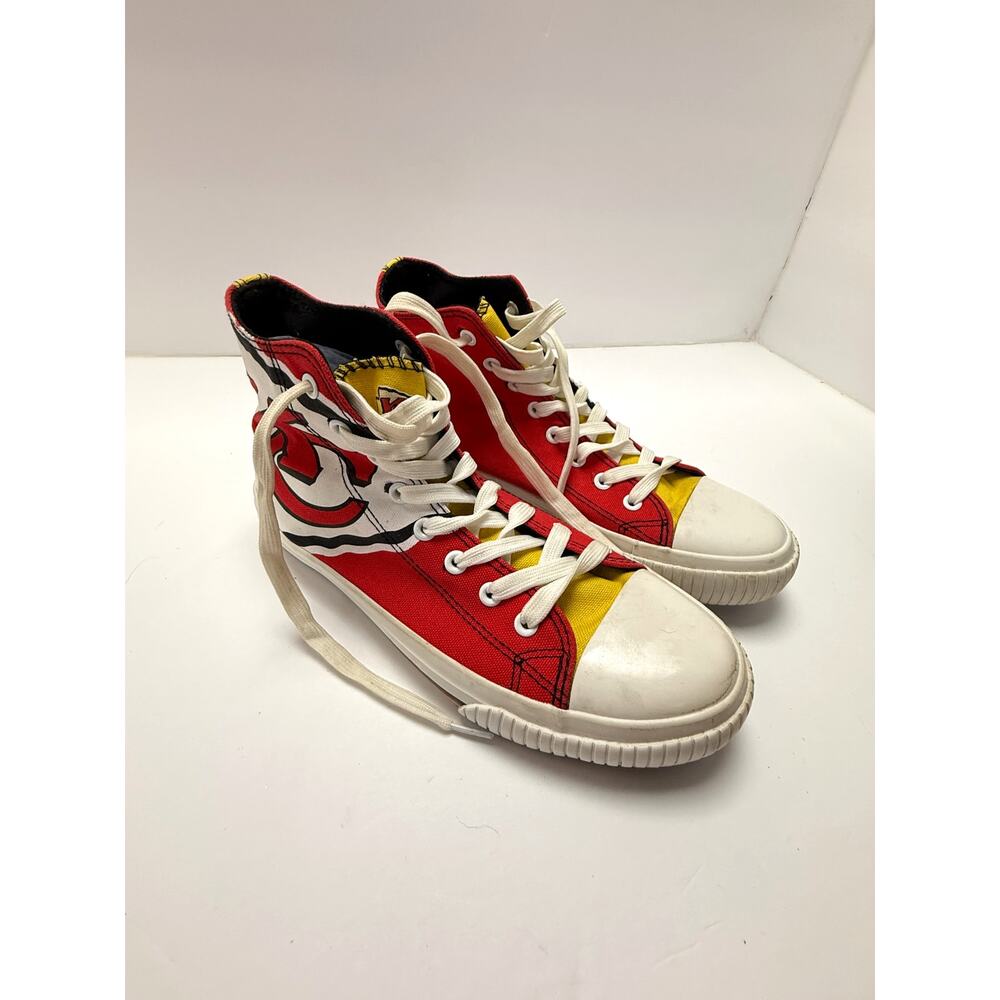 Kansas City Chiefs High Top Sneakers NFL Football Fan Canvas Shoes FOCO Size 8
